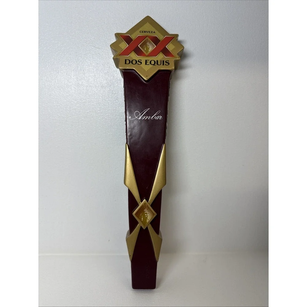 🔥Dos Equis Beer Tap Handle Knob Keg Bar Brewing Top Draft Cerveza Gold Amber